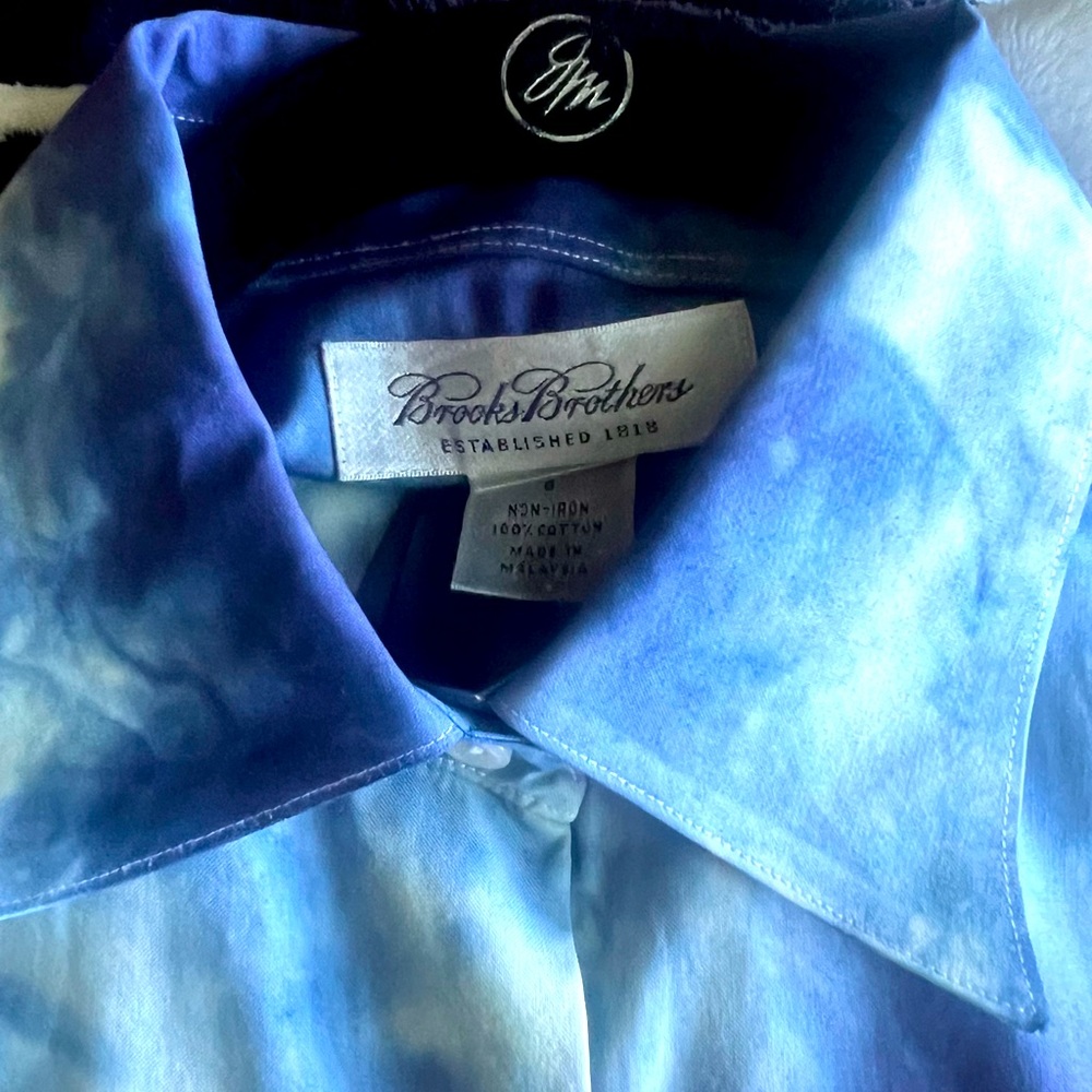 Upcycled Tie Dyed Brooks Brothers Shirt
